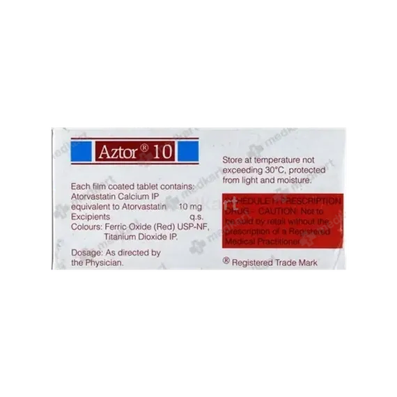 aztor 10mg tablet 15's